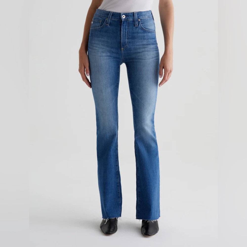 Ag Adriano Goldschmied Women's Boot Cut Jeans in Medium Blue Wash